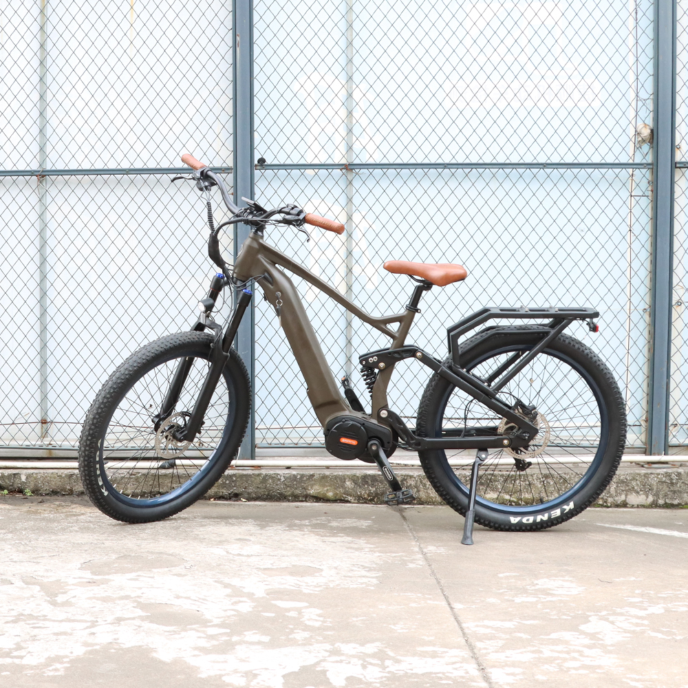 Bafang G510 48v 750w 1000w mid drive motor electric bike bicycle 27.5inch vintage mountain off road e bike 14AH battery ebike