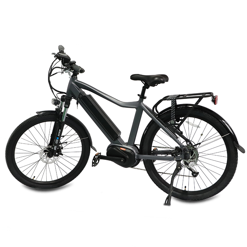 2022 36V 350W 500W 750W  Bafang Mid-mounted motor strong power electric city bike 26 inches  wholesale full suspension Electric Bike