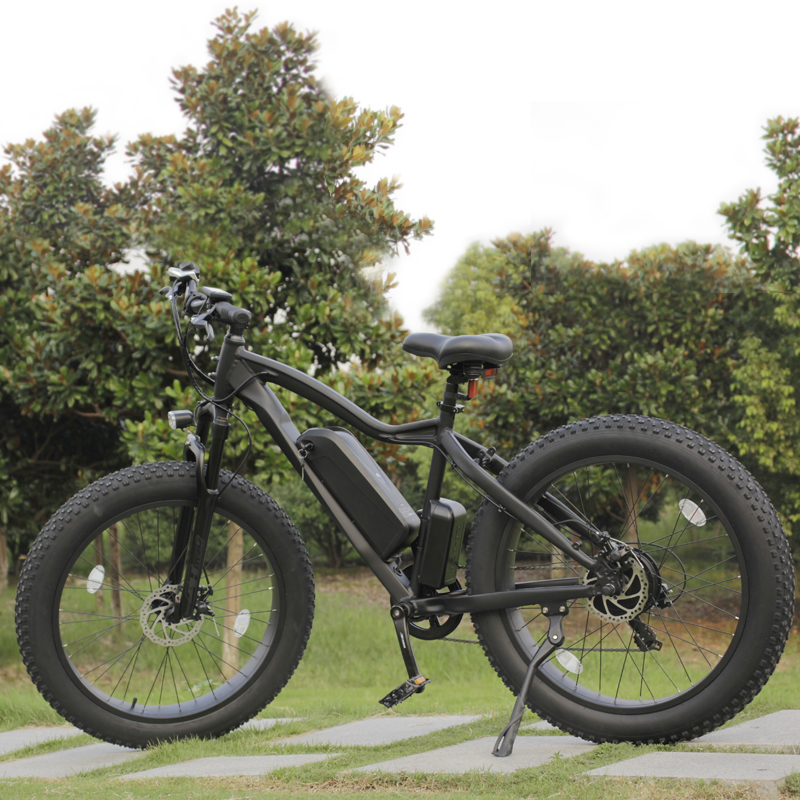 26*4.0-inch 48v 500w 1000w 1500W Fat Tire Electric Bicycle Mountain E-Bike Full Suspension With Li-ion Battery
