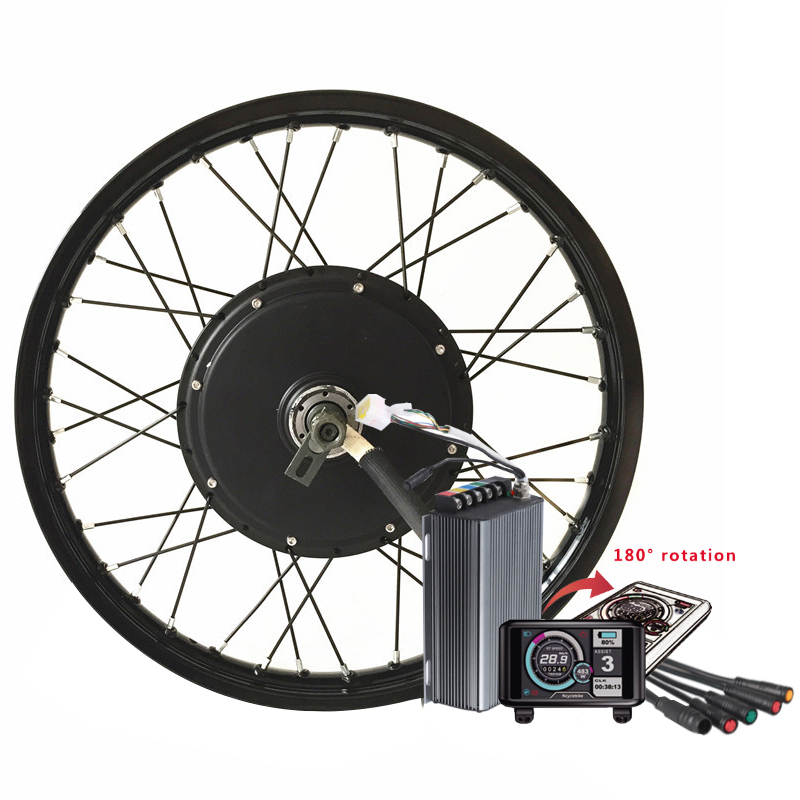 QS 205 v3 72v 5000w 90km/h electric bike/motorcycle conversion kit with battery