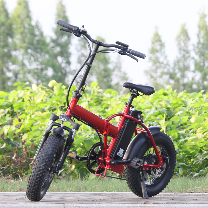 36v 250w 16*4.0 inch Folding E Bike fat tire bicycle with 36v 10ah battery