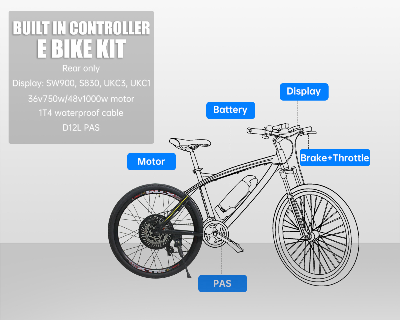 1000w e bike conversion kit supplier